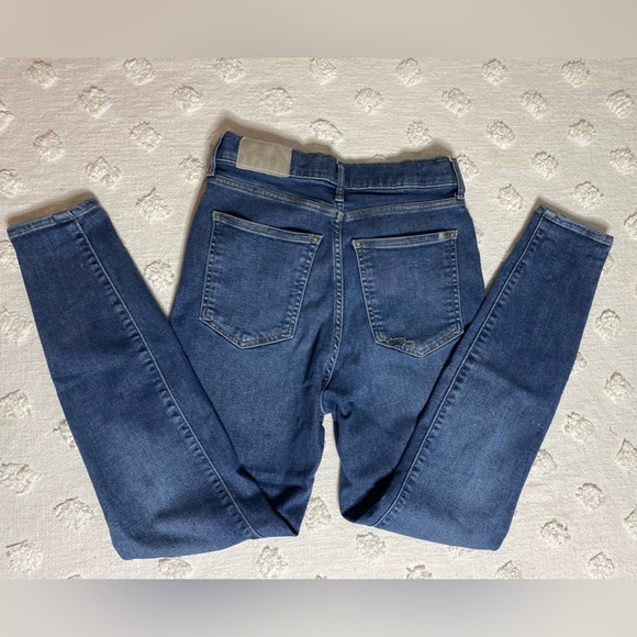 Everlane The Way High Skinny Jean Blue Stretch Minimalist Basic Staple Pants - Picture 3 of 14